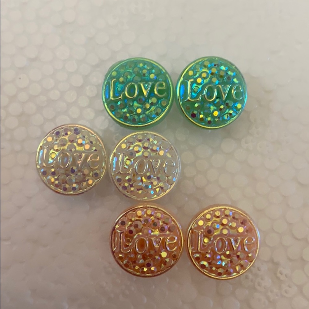 🌟5/$15🆕🤩Druzy Style “Love Pastel” Set- 3 …
